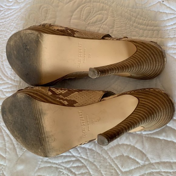 *FINAL PRICE DROP* COLIN STUART Ladies Snake Skin Heels w/Small Platform, Size 7 - Picture 7 of 11